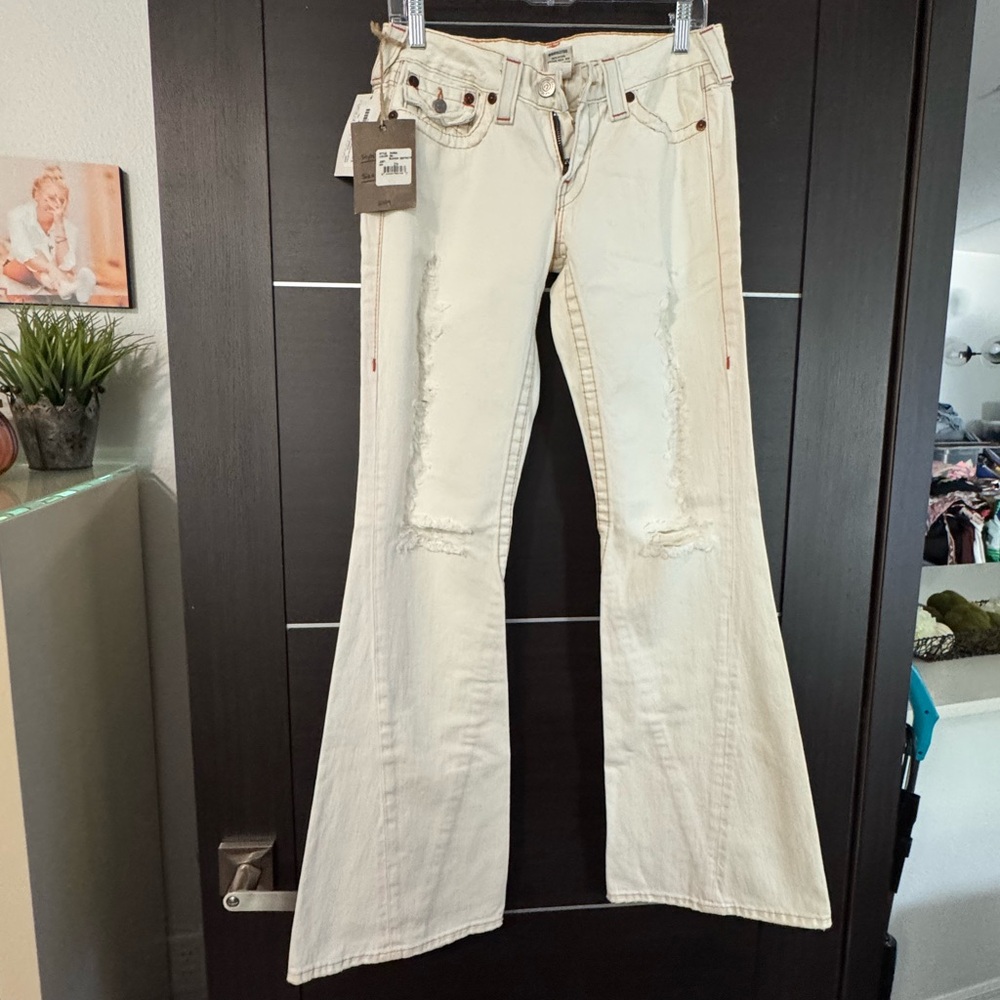 True Religion Cream Flare Women's Jeans